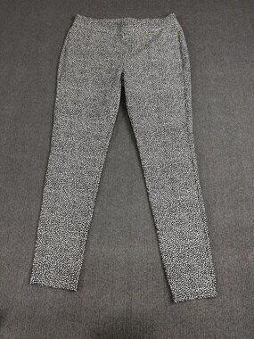 Michael Michael Kors Womens Black & White Abstract Print Pants L